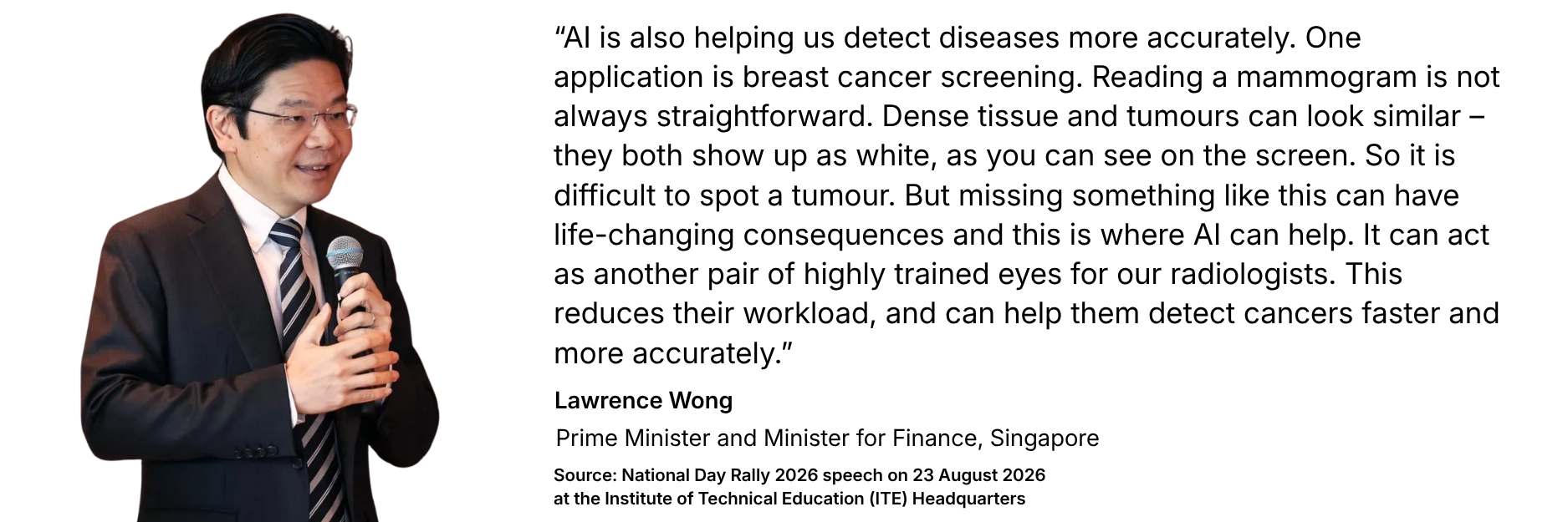 Singapore Prime Minister's Radiology AI Call-out!